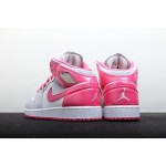 Air Jordan 1 Mid Mid Top White Grey Powder