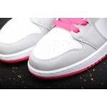 Air Jordan 1 Mid Mid Top White Grey Powder