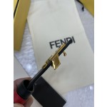 FENDI imported Italian calfskin 👍 Double-sided use with double F button buckle
