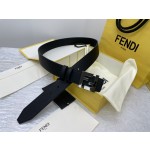 FENDI imported Italian calfskin 👍 Double-sided use with double F button buckle