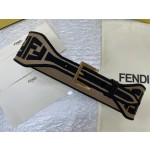 FENDI new embroidery    belt ✌️FF pattern wide belt