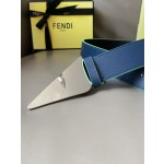 FENDI new embroidery    belt ✌️FF pattern wide belt