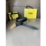 FENDI new embroidery    belt ✌️FF pattern wide belt