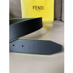 FENDI new embroidery    belt ✌️FF pattern wide belt