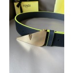FENDI new embroidery    belt ✌️FF pattern wide belt