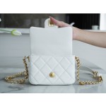 𝗖𝗛𝗔𝗘𝗡𝗟✦22A Advanced Handcraft Workshop Gold Coin Cover Bag Fang Fatty Genuine Leather