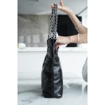 𝗖𝗛𝗔𝗘𝗡𝗟✦ 𝟐𝟐𝗣 Spring/Summer New 𝟐𝟐 Handbag Small Black Silver Buckle➿