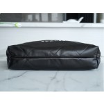 𝗖𝗛𝗔𝗘𝗡𝗟✦𝟐𝟐𝗣 Advanced Handcraft Workshop 𝟐𝟐 Handbag Genuine Leather Large Black Silver