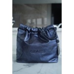 𝗖𝗛𝗔𝗘𝗡𝗟✦𝟐𝟐𝗣 Advanced Handbags 𝟐𝟐 Handbag Small Metallic Blue