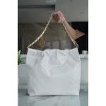 𝗖𝗛𝗔𝗘𝗡𝗟✦ 𝟐𝟐𝗣 Spring/Summer New 𝟐𝟐 Handbag Small White Gold Buckle➿