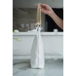 𝗖𝗛𝗔𝗘𝗡𝗟✦ 𝟐𝟐𝗣 Spring/Summer New 𝟐𝟐 Handbag Small White Gold Buckle➿