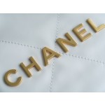 𝗖𝗛𝗔𝗘𝗡𝗟✦ 𝟐𝟐𝗣 Spring/Summer New 𝟐𝟐 Handbag Small White Gold Buckle➿