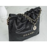 𝗖𝗛𝗔𝗘𝗡𝗟✦ 𝟐𝟐𝗣Spring/Summer New 𝟐𝟐Handbag Black Gold Caviar