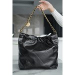 𝗖𝗛𝗔𝗘𝗡𝗟 ✦𝟐𝟐𝗣 spring and summer new 𝟐𝟐 handbag authentic tail leather black gold
