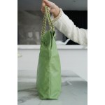 𝗖𝗛𝗔𝗘𝗡𝗟 ✦23𝒄 new 𝟐𝟐 handbag avocado green 🥑 authentic tail leather small