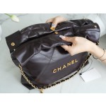 𝗖𝗛𝗔𝗘𝗡𝗟✦ 𝟐𝟐𝗣Spring/Summer New 𝟐𝟐Handbag Genuine Tail Leather Chocolate 🍫Large