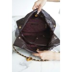 𝗖𝗛𝗔𝗘𝗡𝗟✦ 𝟐𝟐𝗣Spring/Summer New 𝟐𝟐Handbag Genuine Tail Leather Chocolate 🍫Large