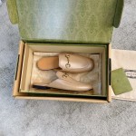 Gucci Super classic cream lambskin horsebit slippers