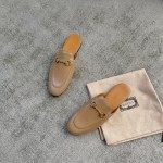 Gucci Super classic cream lambskin horsebit slippers