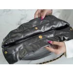 𝗖𝗛𝗔𝗘𝗡𝗟✦ 𝟐𝟐𝗣Spring/Summer New 𝟐𝟐Handbag Genuine Tail Leather Metal Gray Small