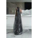 𝗖𝗛𝗔𝗘𝗡𝗟✦ 𝟐𝟐𝗣Spring/Summer New 𝟐𝟐Handbag Genuine Tail Leather Metal Gray Small