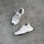 Gucci RUN all-leather cowhide sheepskin running shoes white