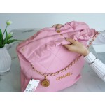 𝗖𝗛𝗔𝗘𝗡𝗟✦ 𝟐𝟐𝗣Premium Handcraft Workshop 𝟐𝟐Handbag Genuine Tail Leather Small Cherry Blossom Powder