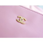 𝗖𝗛𝗔𝗘𝗡𝗟✦ 𝟐𝟐𝗣Premium Handcraft Workshop 𝟐𝟐Handbag Genuine Tail Leather Small Cherry Blossom Powder