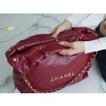 𝗖𝗛𝗔𝗘𝗡𝗟✦ 𝟐𝟐𝗣Spring/Summer New 𝟐𝟐Handbag Genuine Tail Leather Carmine