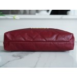 𝗖𝗛𝗔𝗘𝗡𝗟✦ 𝟐𝟐𝗣Spring/Summer New 𝟐𝟐Handbag Genuine Tail Leather Carmine