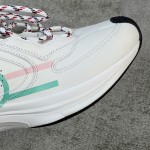 Gucci RUN in all leather Cowhide Sheepskin running shoes red and green