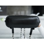 𝗖𝗛𝗔𝗘𝗡𝗟✦ 𝟮𝟮𝗔 Handmade Workshop New Shiny Cowhide Backpack Black➿