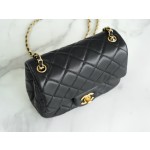 𝗖𝗛𝗔𝗘𝗡𝗟✦ 23C metal ball square fat man genuine leather black 🖤