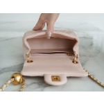 𝗖𝗛𝗔𝗘𝗡𝗟✦Metal ball square fat man genuine leather cherry blossom powder🌸