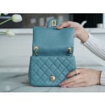 𝗖𝗛𝗔𝗘𝗡𝗟✦ Ball Fang Fatty Genuine Leather Lake Green