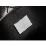 𝗖𝗛𝗔𝗘𝗡𝗟✦𝟐𝟐𝗣 spring and summer new 𝟐𝟐 handbag black silver buckle medium