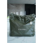 𝗖𝗛𝗔𝗘𝗡𝗟 ✦𝟐𝟐𝗣 spring and summer new 𝟐𝟐 handbag medium olive green