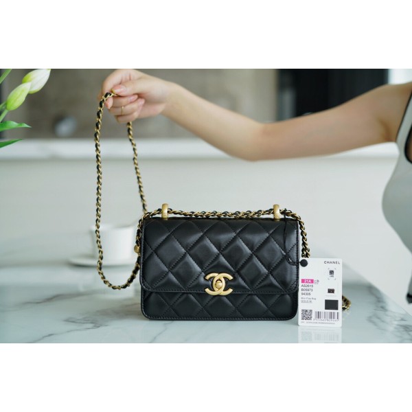 𝗖𝗛𝗔𝗘𝗡𝗟✦ 2021 Advanced Handcraft Workshop Double Golden Ball 𝗖𝗳 𝗠𝗶𝗻𝗶 𝟏𝟗𝐜𝐦Black