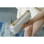 𝗖𝗛𝗔𝗘𝗡𝗟✦ Advanced Handcraft Workshop Double Gold Beads 𝒘𝒐𝒄 White👰