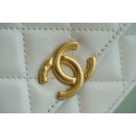 𝗖𝗛𝗔𝗘𝗡𝗟✦ Advanced Handcraft Workshop Double Gold Beads 𝒘𝒐𝒄 White👰