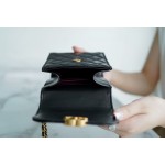 𝗖𝗛𝗔𝗘𝗡𝗟✦ ❥𝟚𝟘𝟚1 early autumn new double ball mobile phone bag black➿