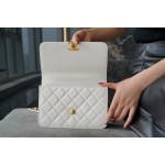 𝗖𝗛𝗔𝗘𝗡𝗟✦2021 Advanced Handcraft Workshop Double Golden Ball 𝗖𝗳 𝗠𝗶𝗻𝗶 𝟐𝟐𝐜𝐦 White👰