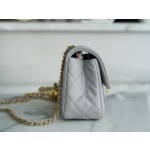 𝗖𝗛𝗔𝗘𝗡𝗟✦ 𝐂𝐅Metal Ball Big Mini Light Gray