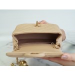 𝗖𝗛𝗔𝗘𝗡𝗟 ✦𝟮𝟮🅲Spring and Summer 𝐂𝐅 Fang Fatman Metal Ball Apricot