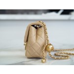 𝗖𝗛𝗔𝗘𝗡𝗟 ✦𝟮𝟮🅲Spring and Summer 𝐂𝐅 Fang Fatman Metal Ball Apricot