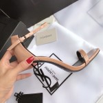 Saint Laurent 2020 newest Opyum sandals high heel sandals original open mold leather outsole