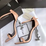 Saint Laurent 2020 newest Opyum sandals high heel sandals original open mold leather outsole