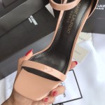 Saint Laurent 2020 newest Opyum sandals high heel sandals original open mold leather outsole