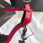 Saint Laurent 2020 newest Opyum sandals high heel sandals original open mold leather outsole