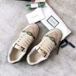 Gucci A very cool little dirty shoe with a vintage nostalgic look Custom fabric Cowhide Towel material